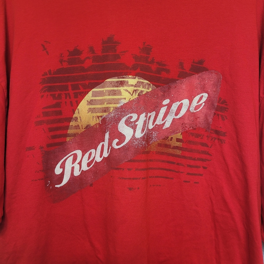 Red Stripe Beer Shirt 3XL